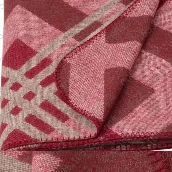 IKEA Throw Blanket "APELVECKMAL" Red / Gray Fleece - Picture 1 of 4